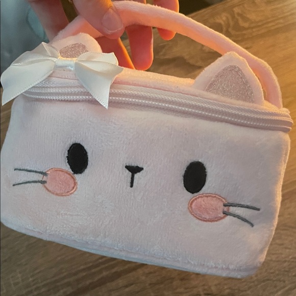NWT Claire's Pink Cat Plush Handbag - Picture 6 of 6